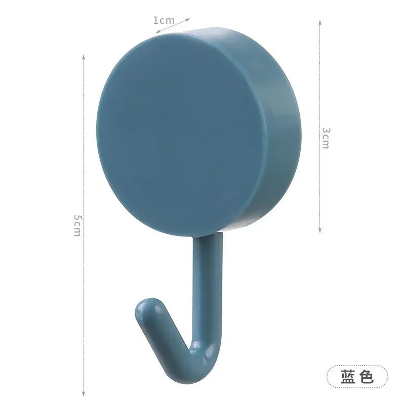 Gancho de plástico para colgar en la pared, utensilio decorativo para cocina, estilo Simple, , sin agujeros: Verde claro