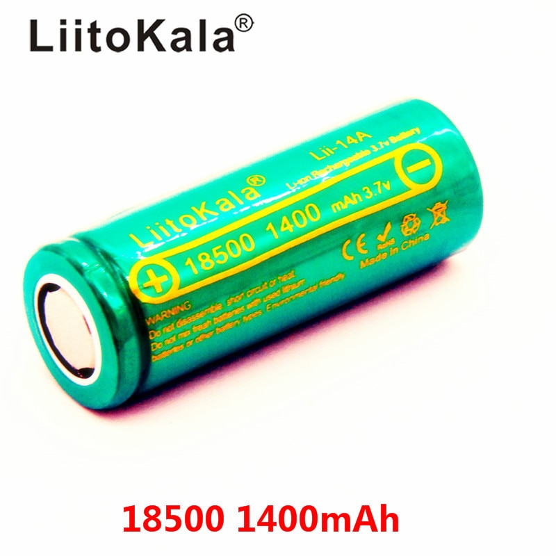 LiitoKala Lii-14A 18500 1400 oplaadbare Batterij 18500 batterij 3.7 V Voor lashlight Veilig Li-Ion