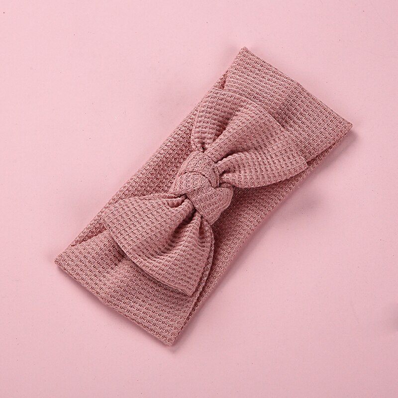 Bandeau en Nylon pour bébé, Turban avec nœud en soie, accessoires pour cheveux, diadème de princesse pour enfant en bas âge: 10