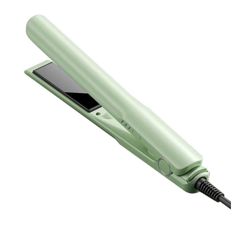 Elektrisk hårtång snabbvärmande locktång för vågig frisyr järn hårstyling locktång plattång för hemskola resor: Grön / Eu