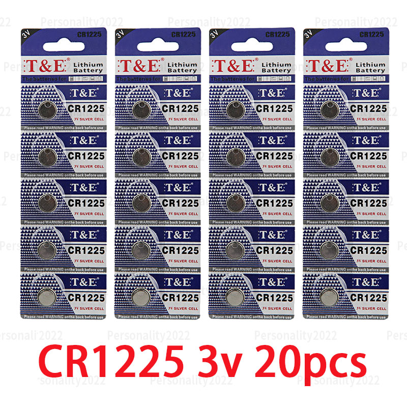 5-50PCS CR1225 3V Lithium Button Battery DL1225 ER1225GP BR1225 Coin Cell for Watch Thermometers Toy Car Key Timer Batteries: Gold