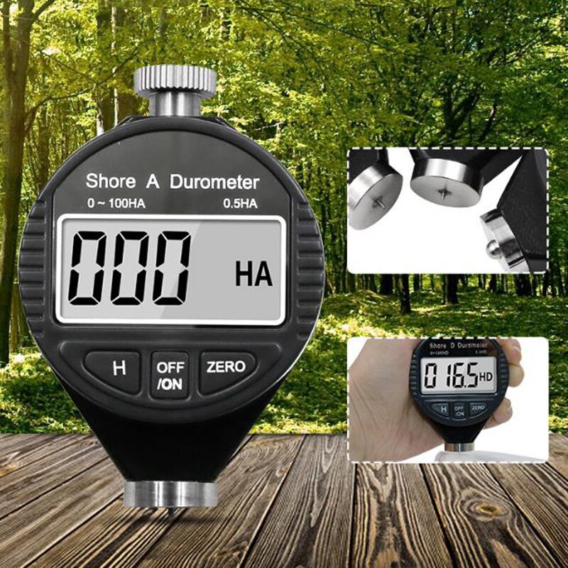 Digital Shore Hardness Durometer Digital Hardness Tester Hardness Meter Shore 0-100 A/C/D For Plastic Leather Rubber Multi-resin