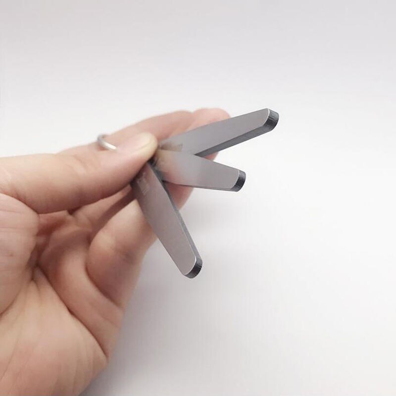 2/2.2/3.0mm følermåler 3 blad ventiltykkelse gap følermåler metrisk måling justering linjal måleverktøy i stål