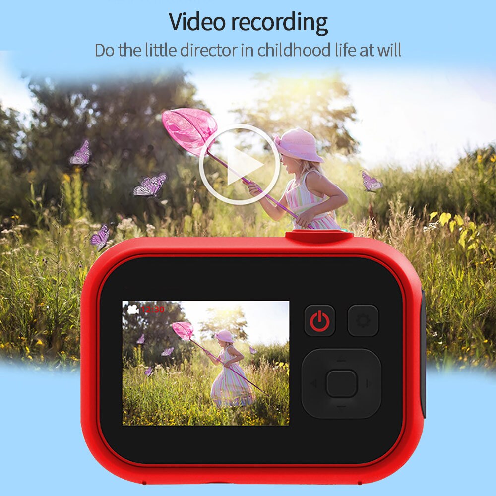 1080p kindercamera's, videocamera, 1080p cartoon selfiecamera's, speelgoed, vroegschoolse educatie, speelgoed, 1080p digitale camera's voor kinderen, fotocamera
