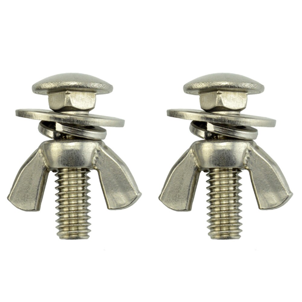 Stainless Steel Tech Diving Butterfly Screw Bolts Wing Nuts Tech Diving Backplate Screws: 2set