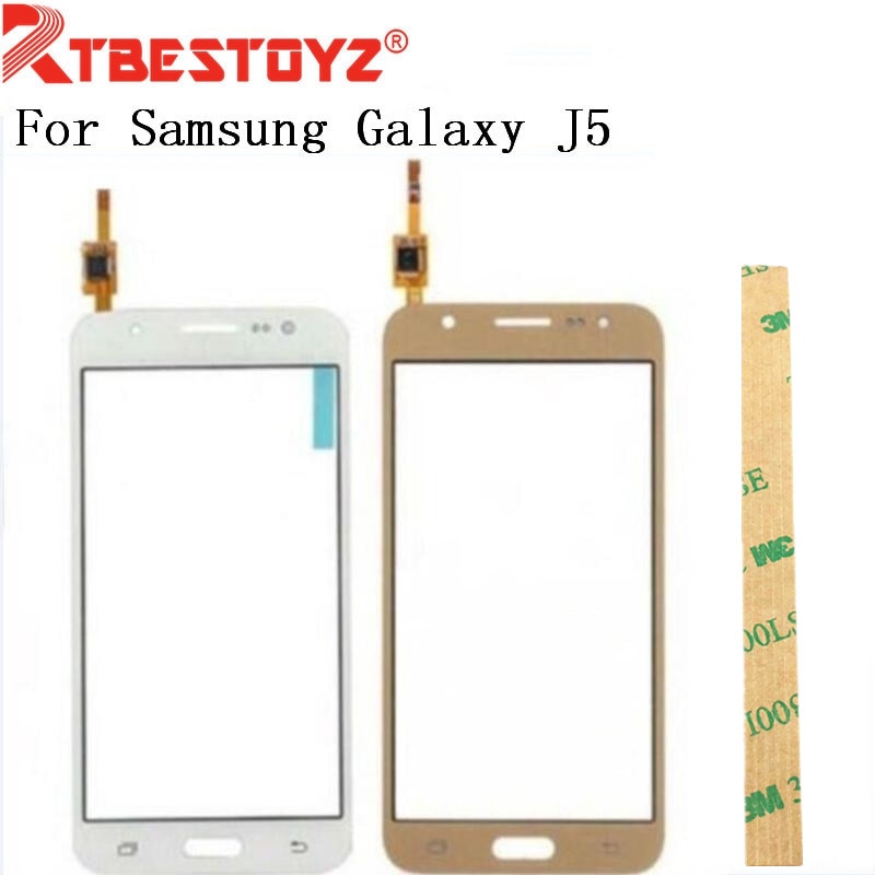 Painel de toque digitador, para samsung galaxy j5 j500 SM-J500FN j500f sensor de tela sensível ao toque, lente de vidro frontal externa rtbestoyz