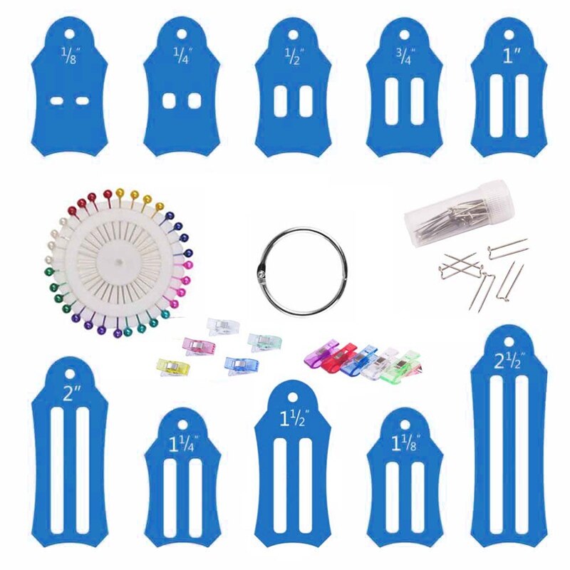 Biaisbandmakerset, jelly roll-gereedschap voor het naaien, quilten, vouwen van stroken, naaigereedschap, naaiaccessoires: Bl2
