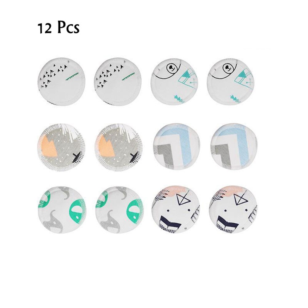 Toallitas desmaquillantes reutilizables de algodón, lavables, 6/12 Uds.: 12pcs