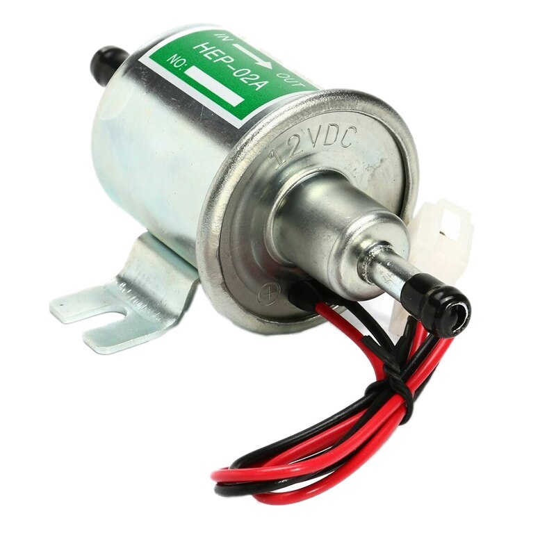 Universal Car Electric Fuel Pump Low Pressure Inline Petrol Gas D-Iesel HEP-02A