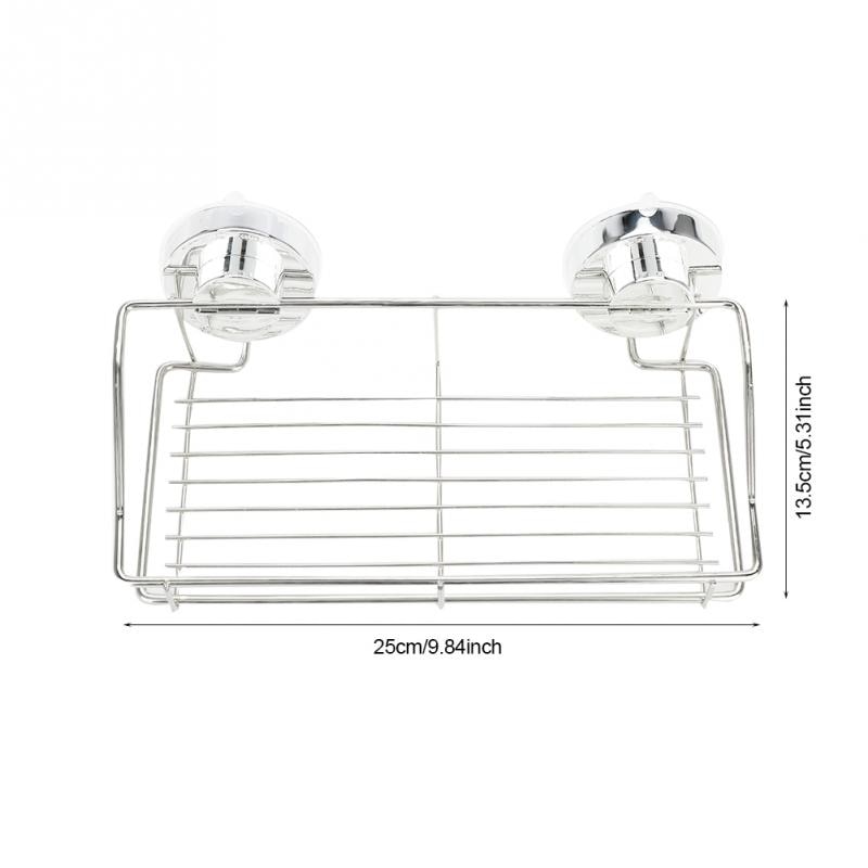 Panier de douche à double ventouse, étagère de salle de bain, panier de douche, coin de douche, étagère de rangement murale amovible avec ventouse