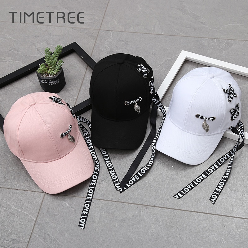 Baseball Cap Mode Lange Riem Vrouwen Mannen Baseball Cap Zwart Snapback Verstelbare Hiphop Caps pet homme Baseball Caps