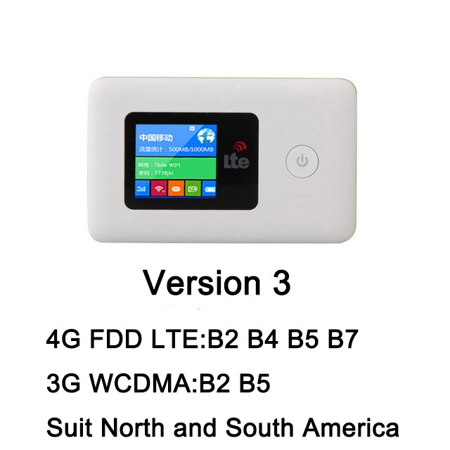 YIZLOAO 4G Router Mini Router 3G 4G Lte Broadband Pocket wi fi Hotspot Car Mifi With Modem 4G Wifi Sim Card: Version 3