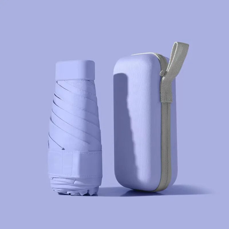 Mini Sun Umbrella, Protective and UV Resistant, Rain Or Shine: PURPLE