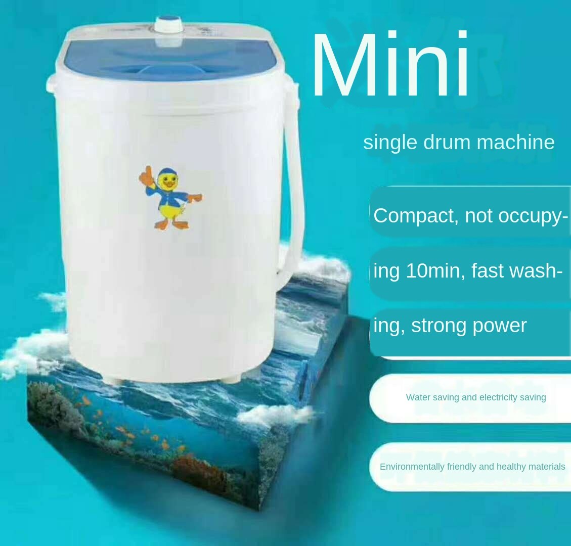 Mini lavadora doméstica de 220V, lavadora de ropa interior de 4,5 kg para niños y adultos