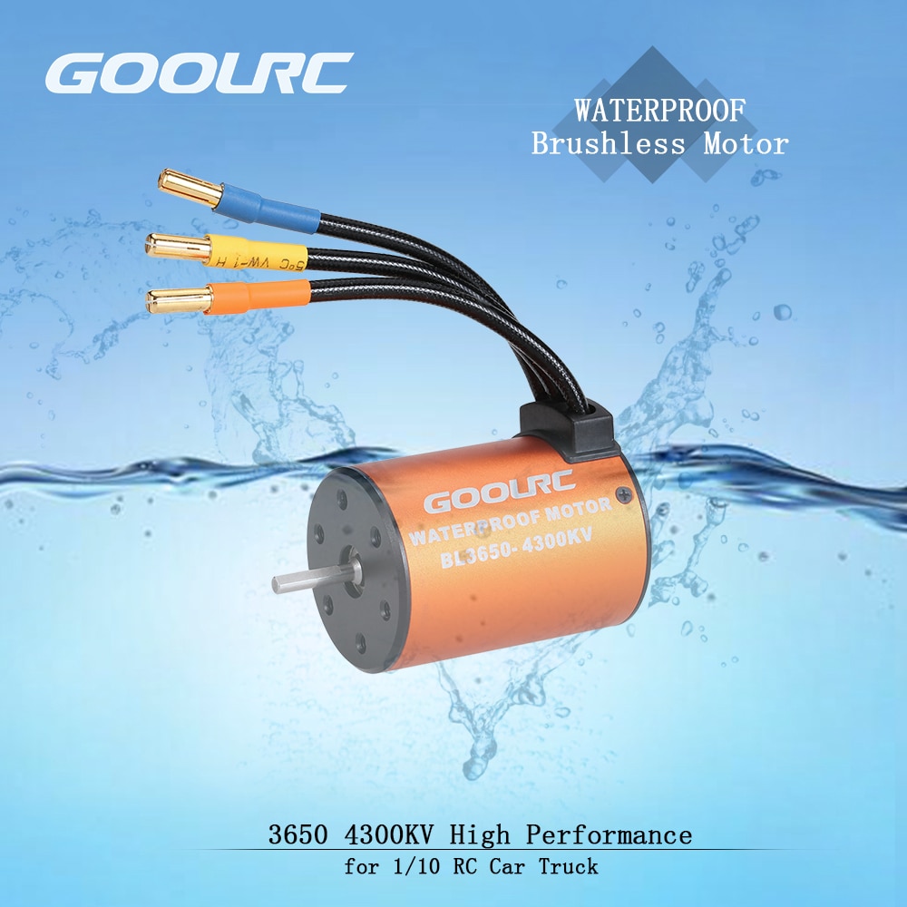 GoolRC Moteur RC Car 1:10 Parts 3650 3660 F540 3500KV 3100KV 3300KV 3800KV 3900KV 4300KV 4370KV Brushless Motor 45A 60A ESC