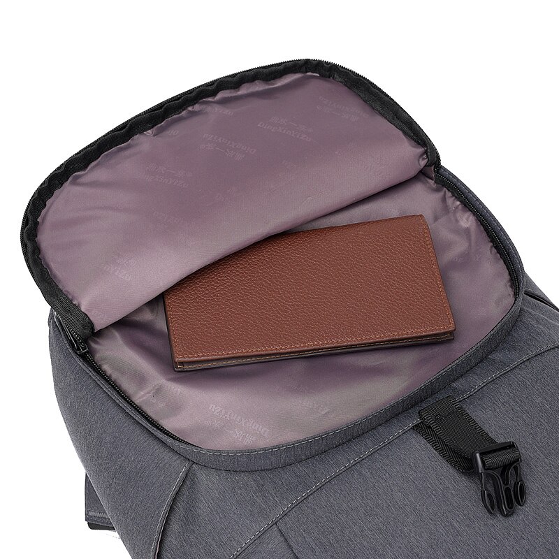 Mochila antirrobo de negocios para estudiantes universitarios, bolso escolar Simple con carga USB para ordenador, mochila de viaje, novedad de