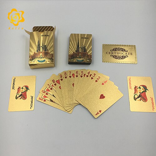 Dubai Building and scenery image silver Foil Plated Cards Waterproof Playing Card Limited Edition Collection: Dubai11