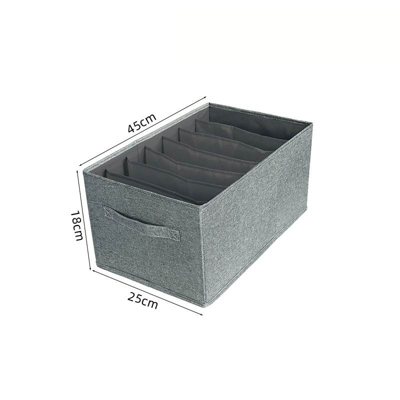 Organisateur de vêtements de garde-robe lavable, séparateur de placard pliable, boîte de séparation en maille pour tiroir de sous-vêtements pour T-shirt, Legging, donc: M / Rouge