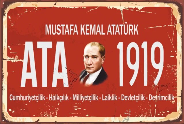 Mustafa kemal ataturk typeskilt 420180838