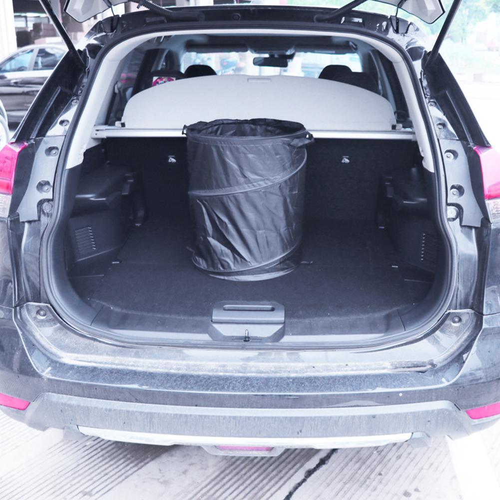 Cubo de basura Universal para coche, Plegable, portátil, de tela Oxford, para acampar al aire libre, contenedor de polvo