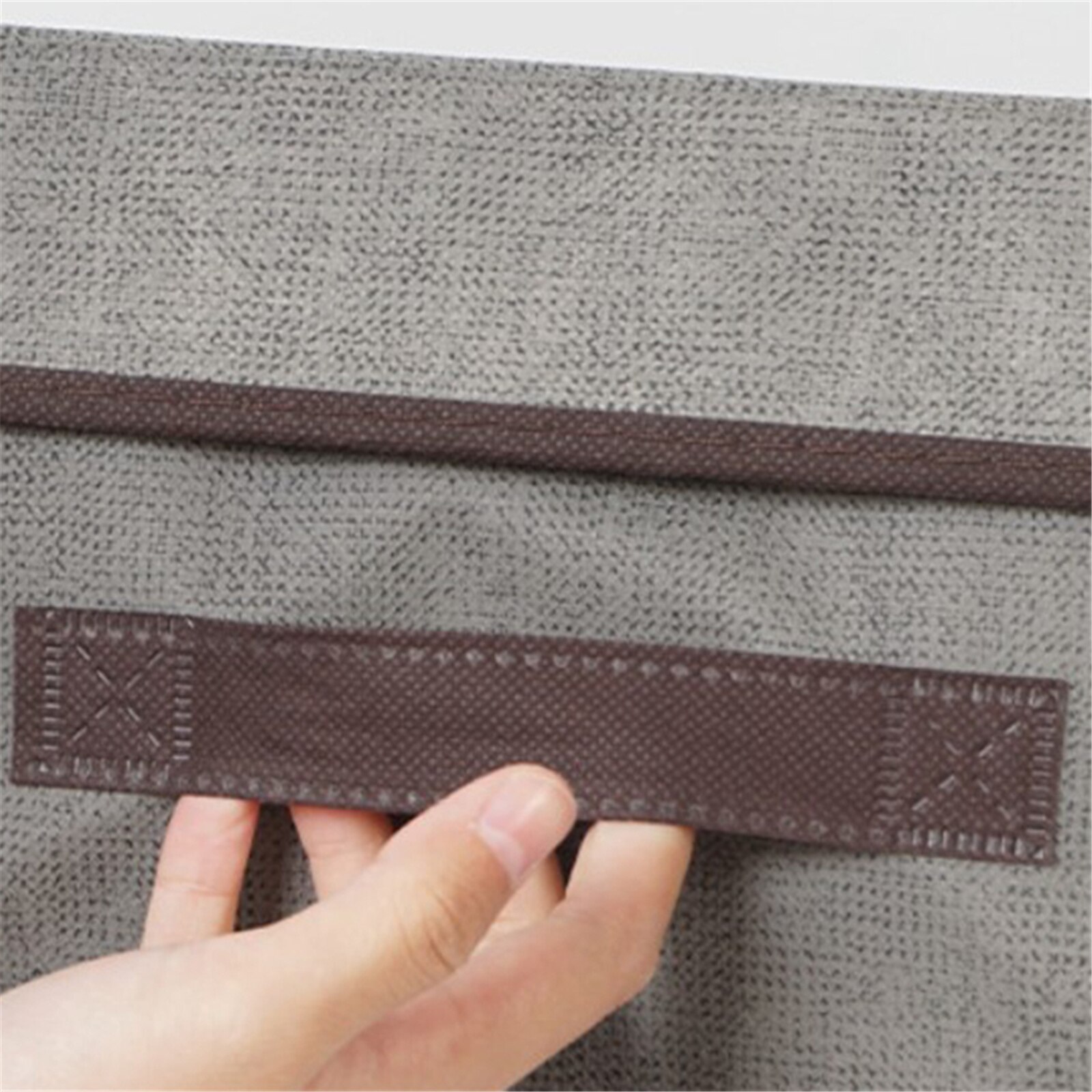 Non-Woven Storage Box with Lid Foldable Multi-purpose Storage Container Practical Organizer for Home Study Bedroom