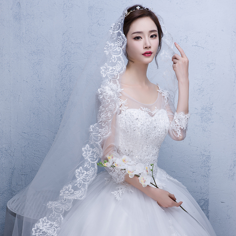 Velo de novia corto y sencillo de tul de dos capas con peine, velo de novia blanco marfil para novia, accesorios de boda: Azul