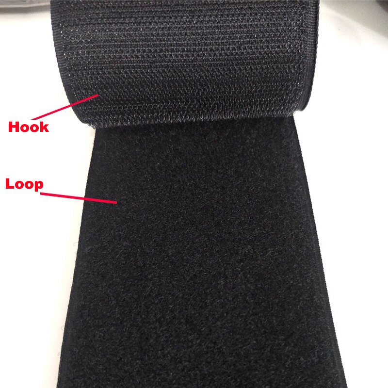 100MM Hook Loop 25Meter/Pair Adhesive Hook and Loop Fastener Tape Sew-On Accessories Black White Magic Tape No Glue