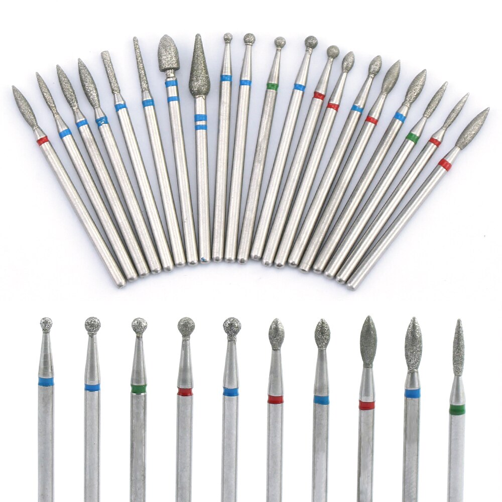 1pcs Milling Cutter Diamond Nail Drill Rotary Bits Milling Cutter For Manicure Burr Cuticle Clean Drill Bit Electric Cutter