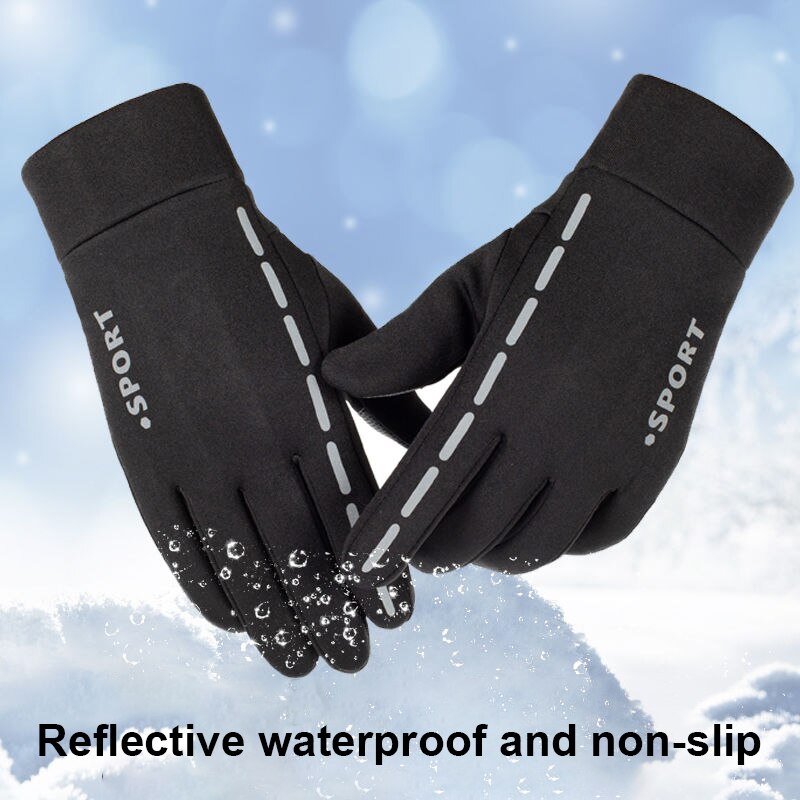 Guantes de esquí ultraligeros e impermeables para hombre y mujer, manoplas cálidas de invierno para Snowboard, montar en motocicleta, guantes deportivos antideslizantes para nieve