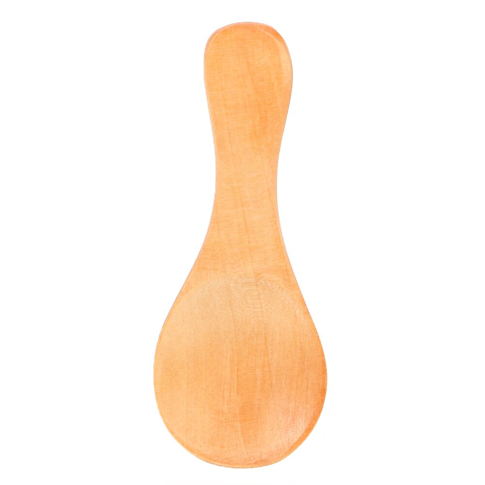 Schepje thee honing koffie kruiden zout suikerlepel kleine houten lepel keukengereedschap 8cm lengte mini formaat: Lichte kleur