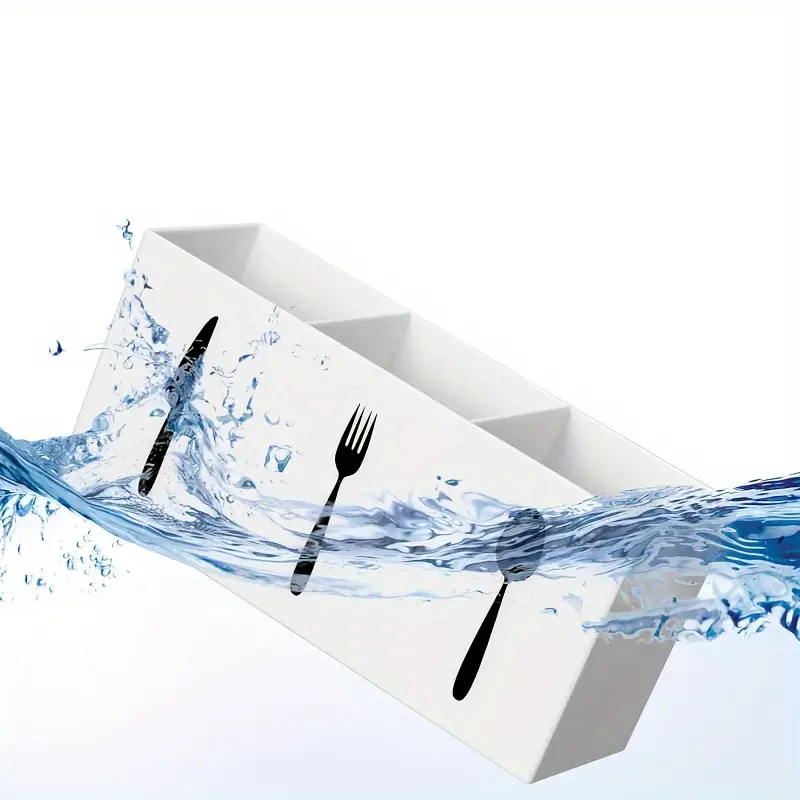 Support de rangement en plastique pour couverts de cuisine, étagère à couteaux, porte-égouttoirs, cuillère, fourchette, baguettes, outil de cuisine F2