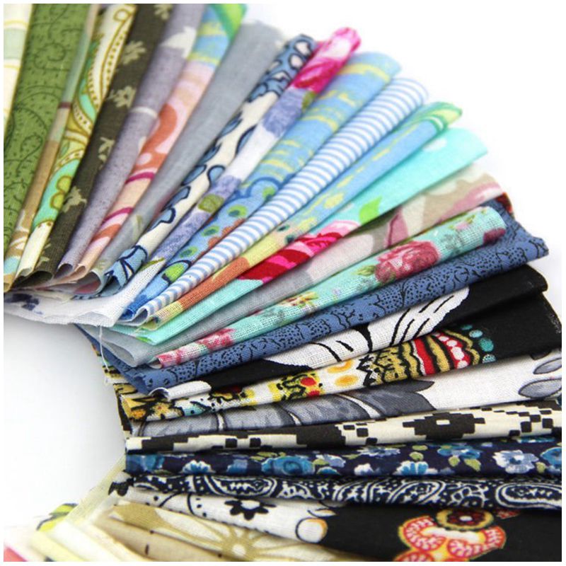 50Pcs Stof Patchwork Ambachtelijke Katoen Materiaal Batiks Gemengde Pleinen Bundel Diy Naaien Quilten Fat Quarters Materiaal Tissue