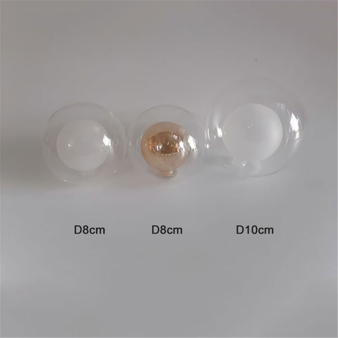 1/4/8pcs Pack 1cm opening globe G4 glass shade replacement D8cm D10cm 11mm fitter round glass lampshade cover for chandelier