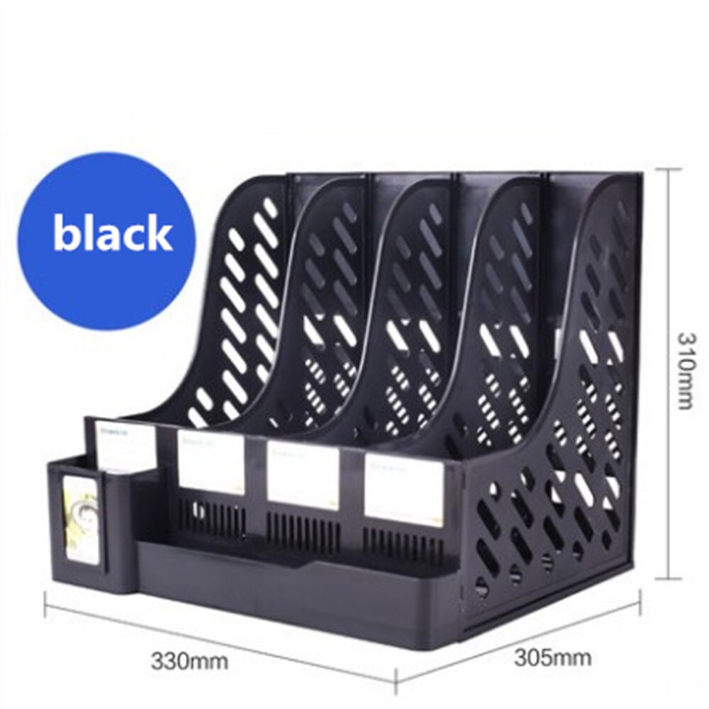 4 Layers File Tray File Document Holders Desk Set Book Holder Bookend Organizer Office School Supplies Desk Accessories