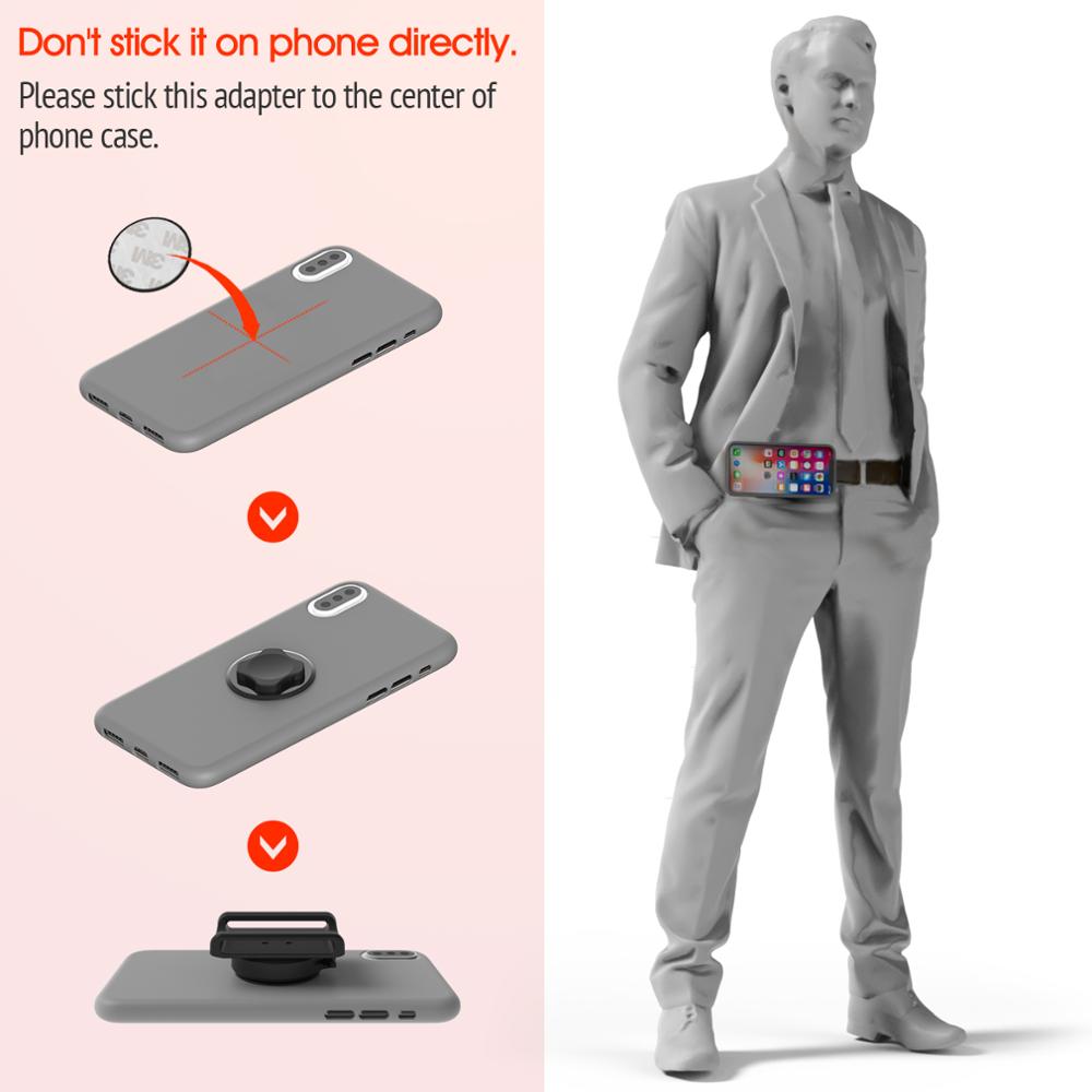 Universal Belt Clip Phone Holder with Quick Mount for iphone 11 pro XsMax 8 Plus 7 for Samsung Galaxy Note 8,S8 for huawei Phone