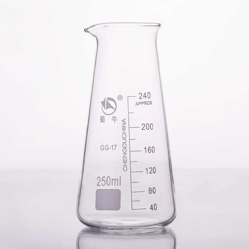 Vaso cónico de 3 piezas, capacidad 125 ml/250 ml/500 ml, vaso en forma de triángulo