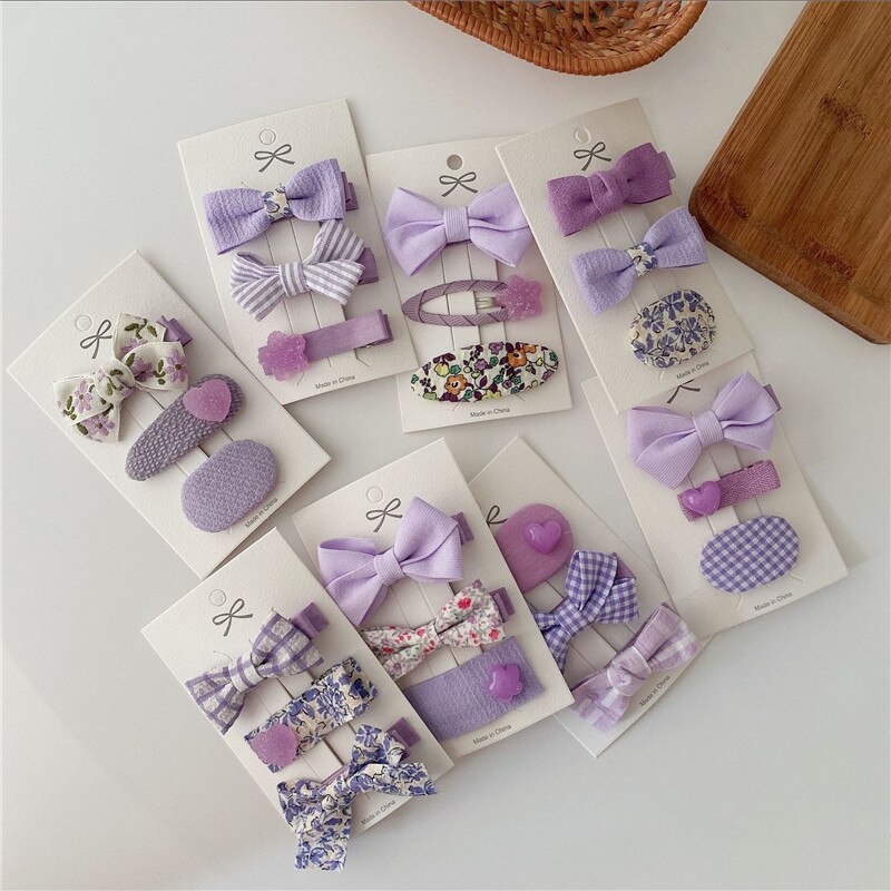 Presilhas de cabelo garras de cabelo coloridas para crianças, acessórios de cabelo fofos meninas bebê coração flor coroa animais