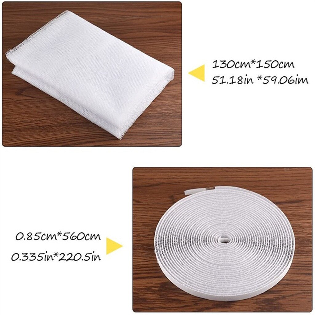 Anti-mosquito Net Fly Window Screen Mesh Insect Netting Mosquito Protector With Rolls Self-adhesive Tapes Fly Bug Insect Screen