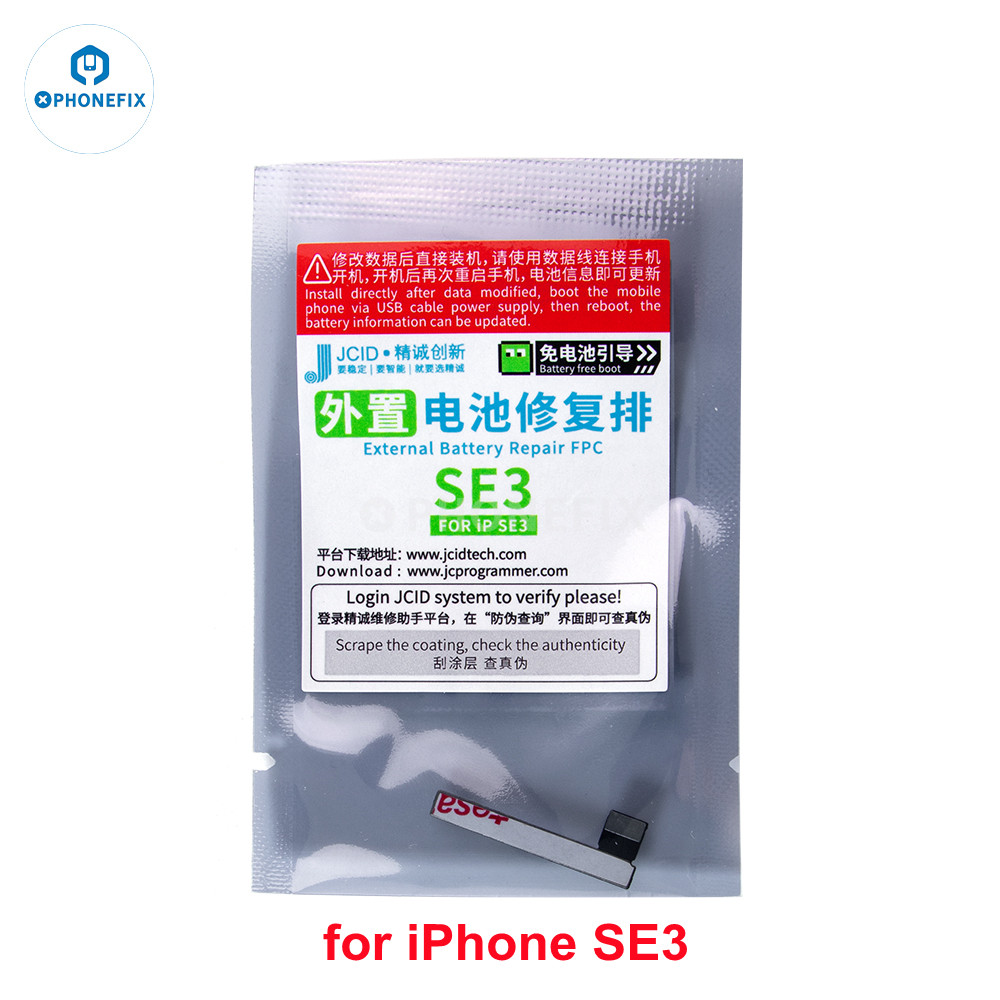 JCID JC reparación de batería Original Flex para iPhone 11 12 13 14 15 16PM quitar advertencia batería etiqueta externa reparación de repuesto flexible: Violeta