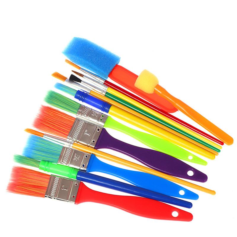 Juego de pinceles de pintura para niños, set de pinceles para pintar, arte para guardería, habitaciones y hogar, 15 Uds.