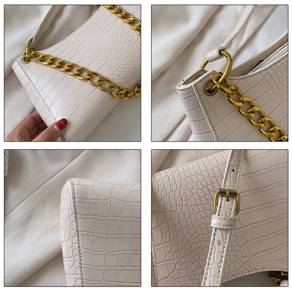 HEROLD Tote Taschen Für Frauen Jahrgang Handtasche Mini Leder Schulter Tasche retro Frauen Tasche Stein aufbringen Weiblichen Handtasche