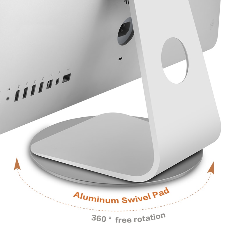 Monitor Stand for iMac 360 Rotation Multi-Angle Aluminum Stand Rolling Tray for Monitor Laptop for iMac Pro LCD TV Projector
