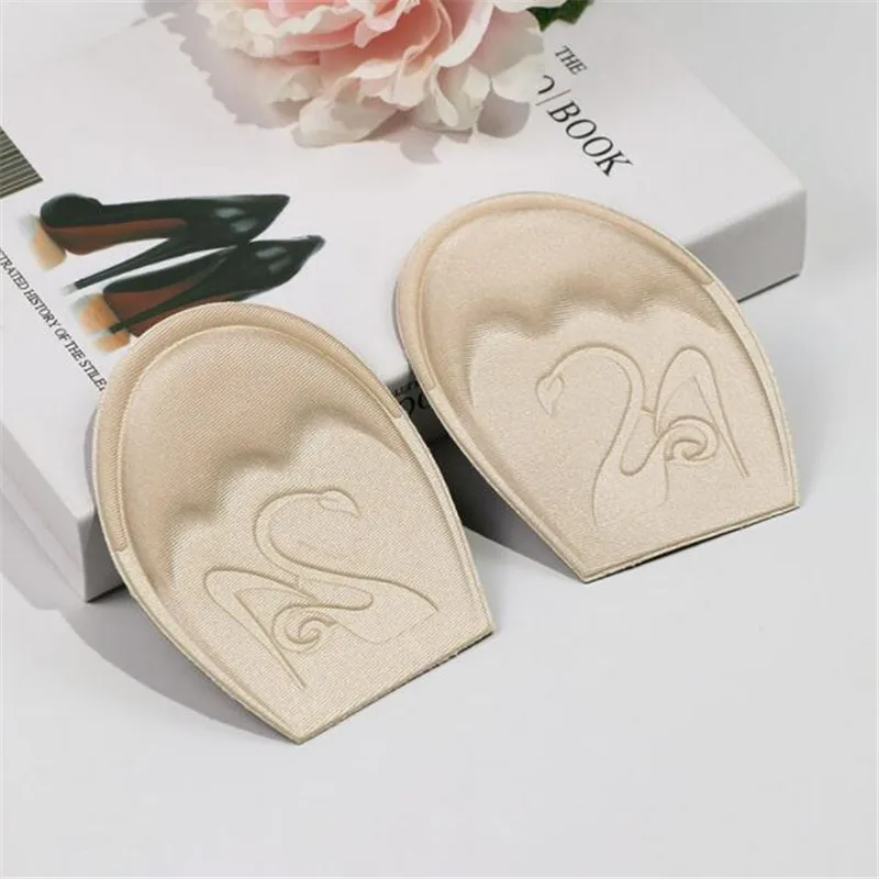 Mezze solette per inserti per scarpe Inserto per l'avampiede Cuscino per suola antiscivolo Riducono le dimensioni delle scarpe Riempitore Tacchi alti Cuscinetti per scarpe antidolorifici