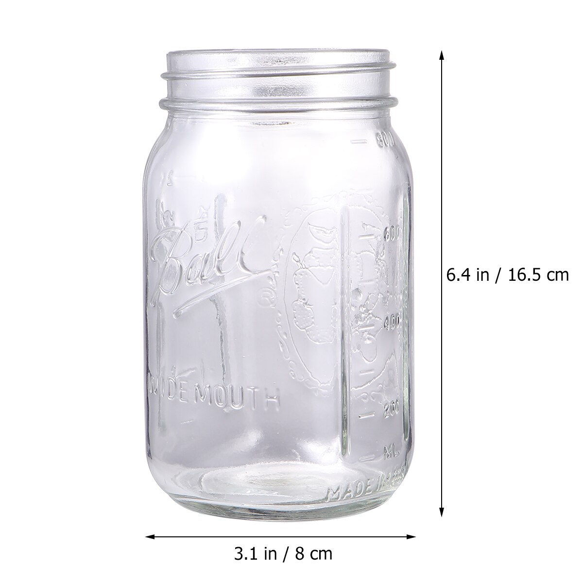 3PCS Glass Sprouter Jars Wide Mouth Mason Jars Seed Sprouting Jar Kit for Home Kitchen Garden Food Jars Kitchen Organizer Jar: 940ml