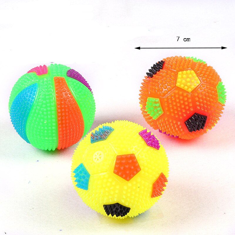 1pc Haustier Hund Spielzeug Gummi Sport Ball Spielzeug für Hund Kauen Spielzeug Quietscher Spielzeug Klang Ball Für Kleine Hund ausbildung Produkt Liefert 6cm