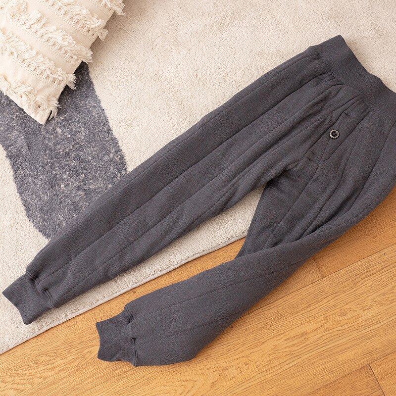Chłopcy zimowe ciepłe kalesony student Szkoła zagęścić rajstopy bawełniane dziecięce legginsy domowe 4 6 8 10 Y gapić się miękkie bielizna spodnie: szary / L(120-135cm)