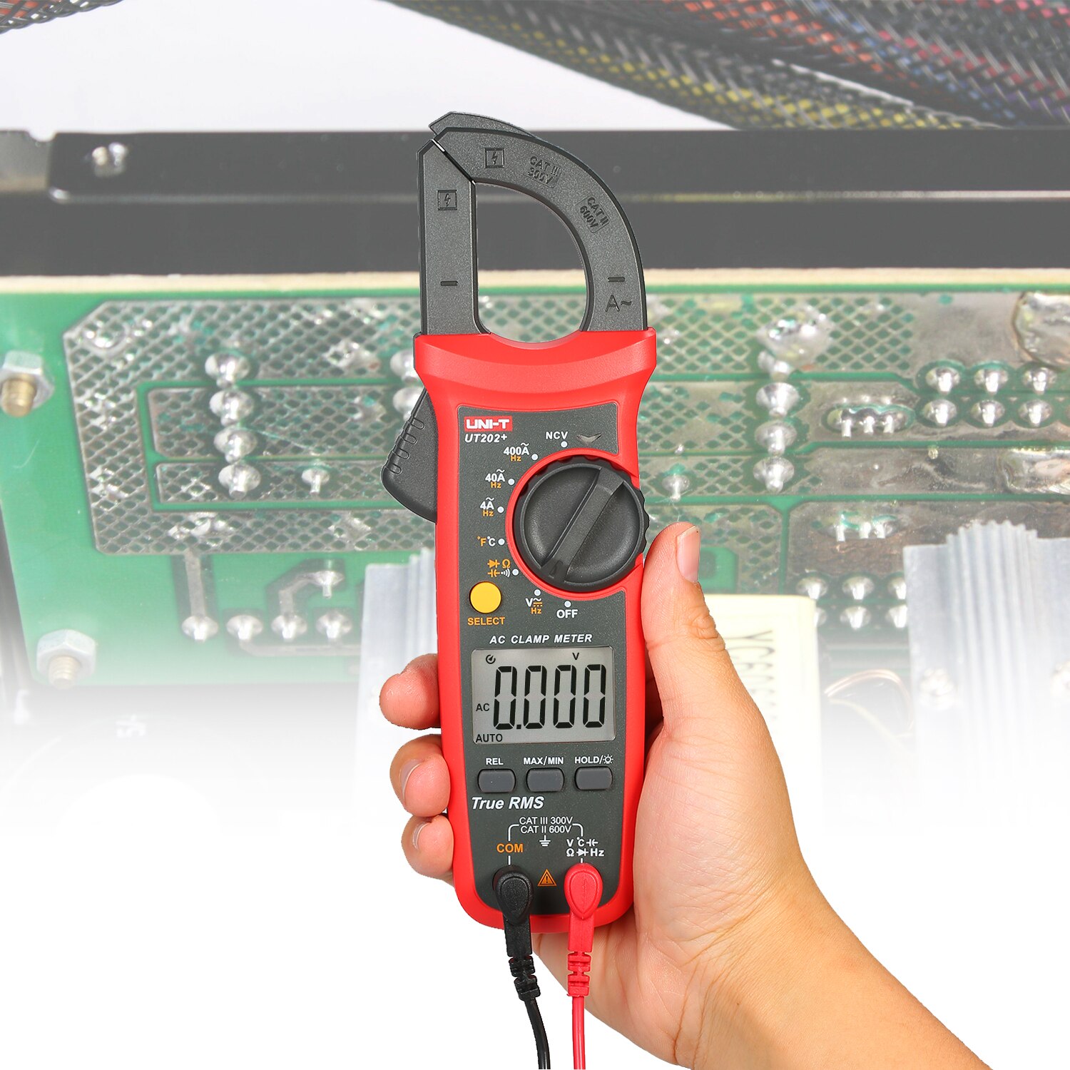 UNI-T UT202+ 4000 Counts Digital Clamp Meter True RMS Multimeter Clamp Ammeter Voltage Meter NCV Test Universal Meter Tester