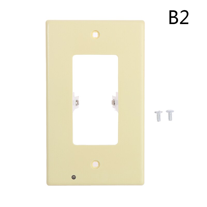 1PC Outlet Wall Plate With LED Night Lights Outlet Cover Duplex Wall Plate: B2