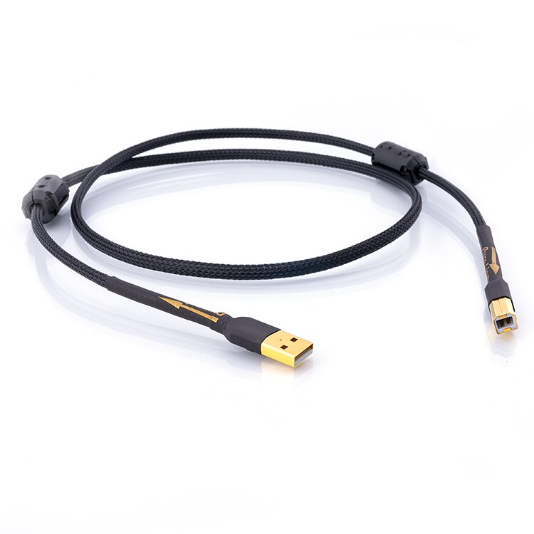 Silver plated hifi USB cable DAC A-B alpha 5N OFC digital AB Audio a to B high end type A to type B hifi data cable