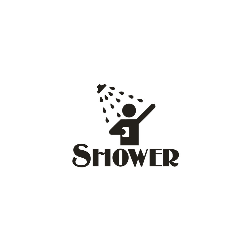 Liefde Douche Waterdichte Muurstickers Verwijderbare Badkamer Glazen Deur Stickers Art Vinyl Mural Wassen Room Decor Wallpapers A30720: Default Title